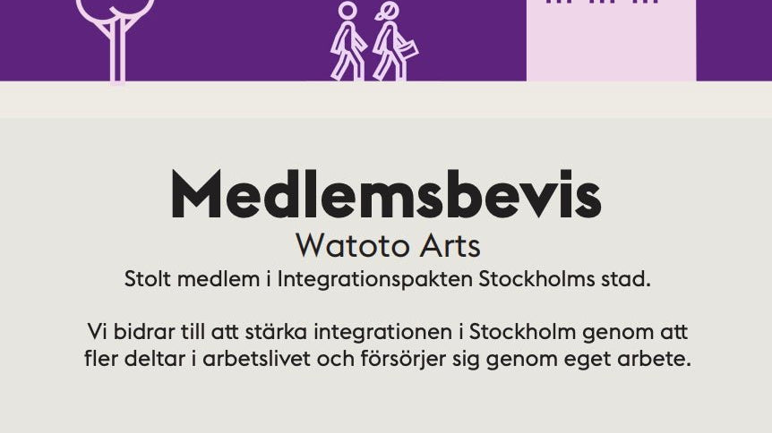 Watoto Arts är en stolt medlem av Integrationspakten! - Watotoarts.com