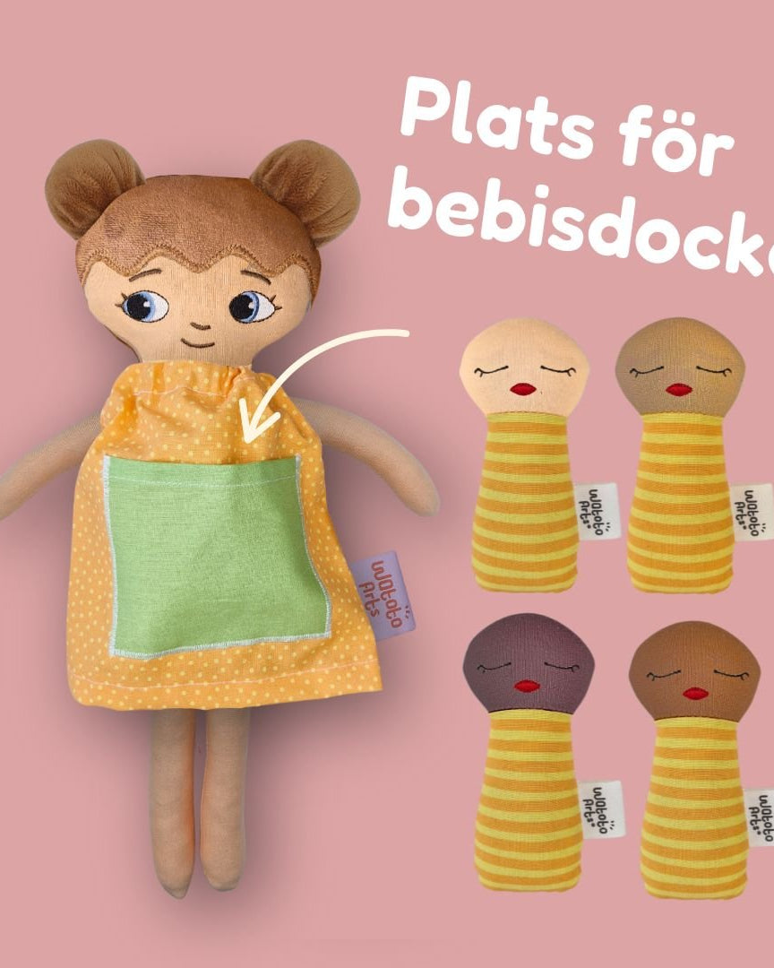 Docka mormor/farmor med glasögon