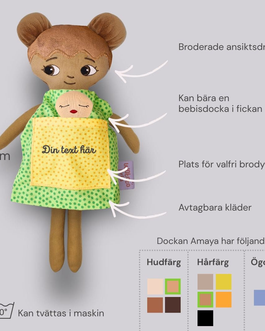 personlig docka med namn barn