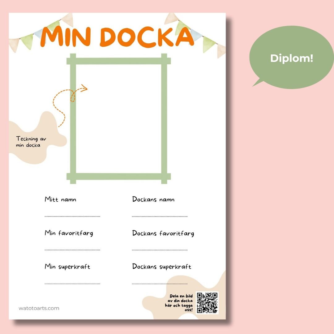 Skapa din egen unika docka – DIY Dockkit | Watoto Arts