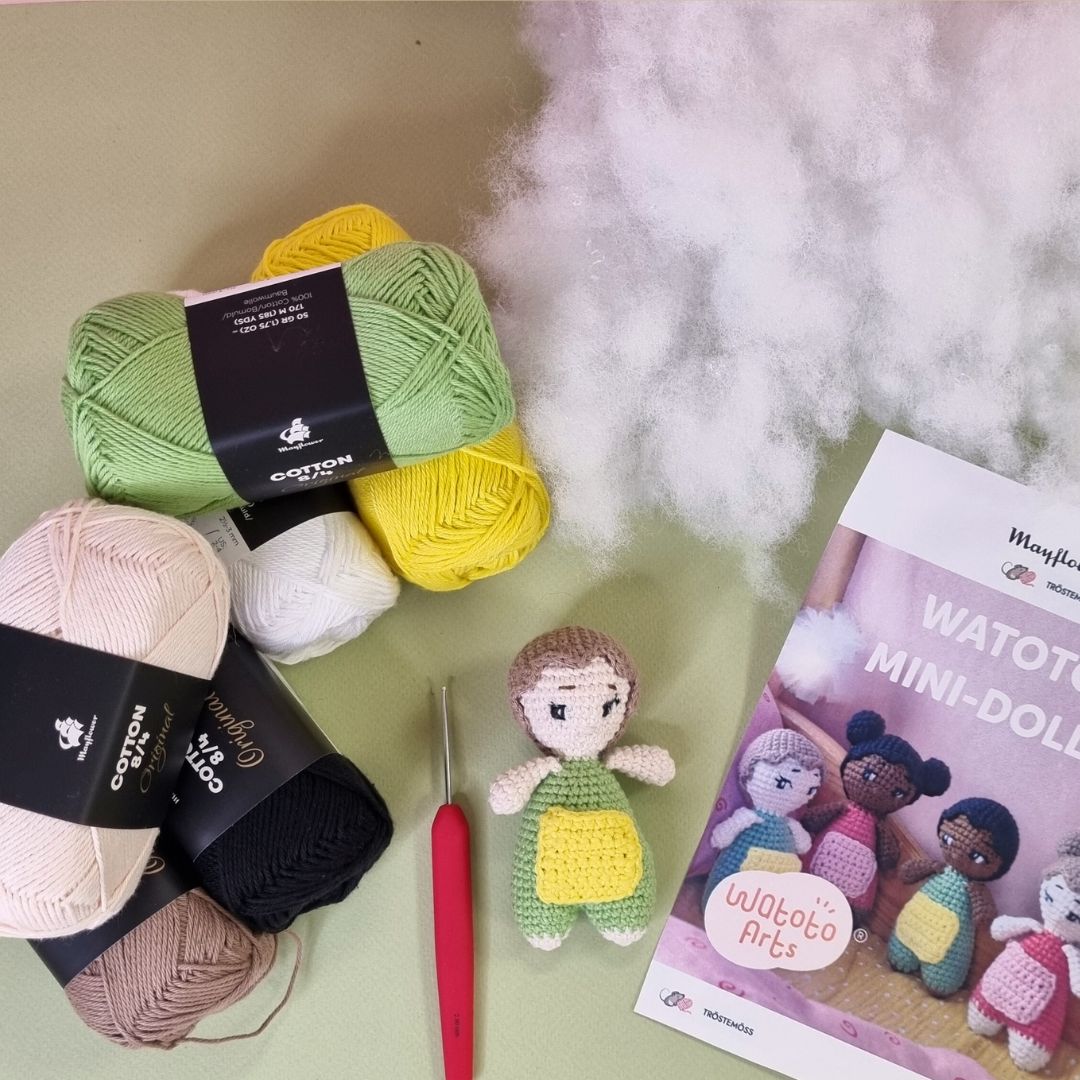 Virka en Watoto Mini - docka Bo – DIY - kit