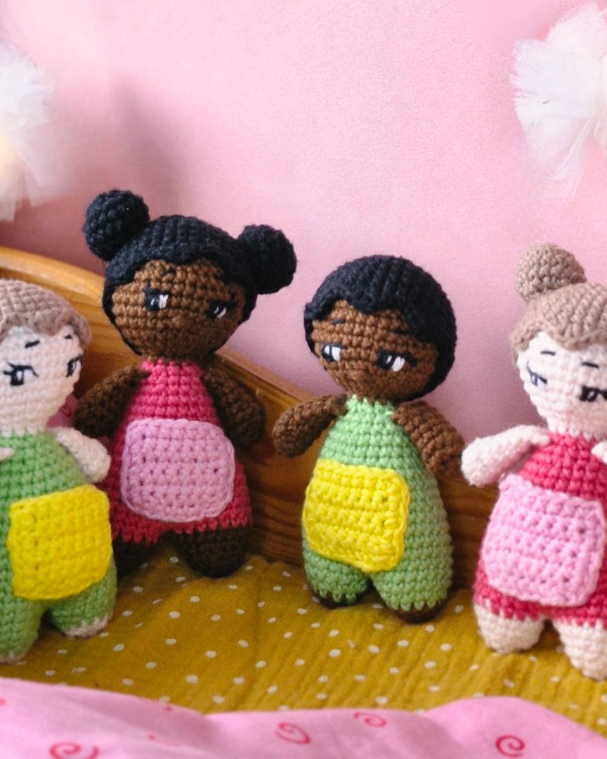 Virka en Watoto Mini - docka Bo – DIY - kit