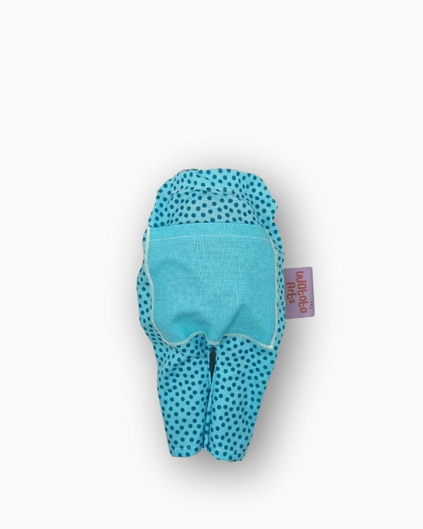 Watoto Arts | Dockkläder | Blå Prickig Jumpsuit
