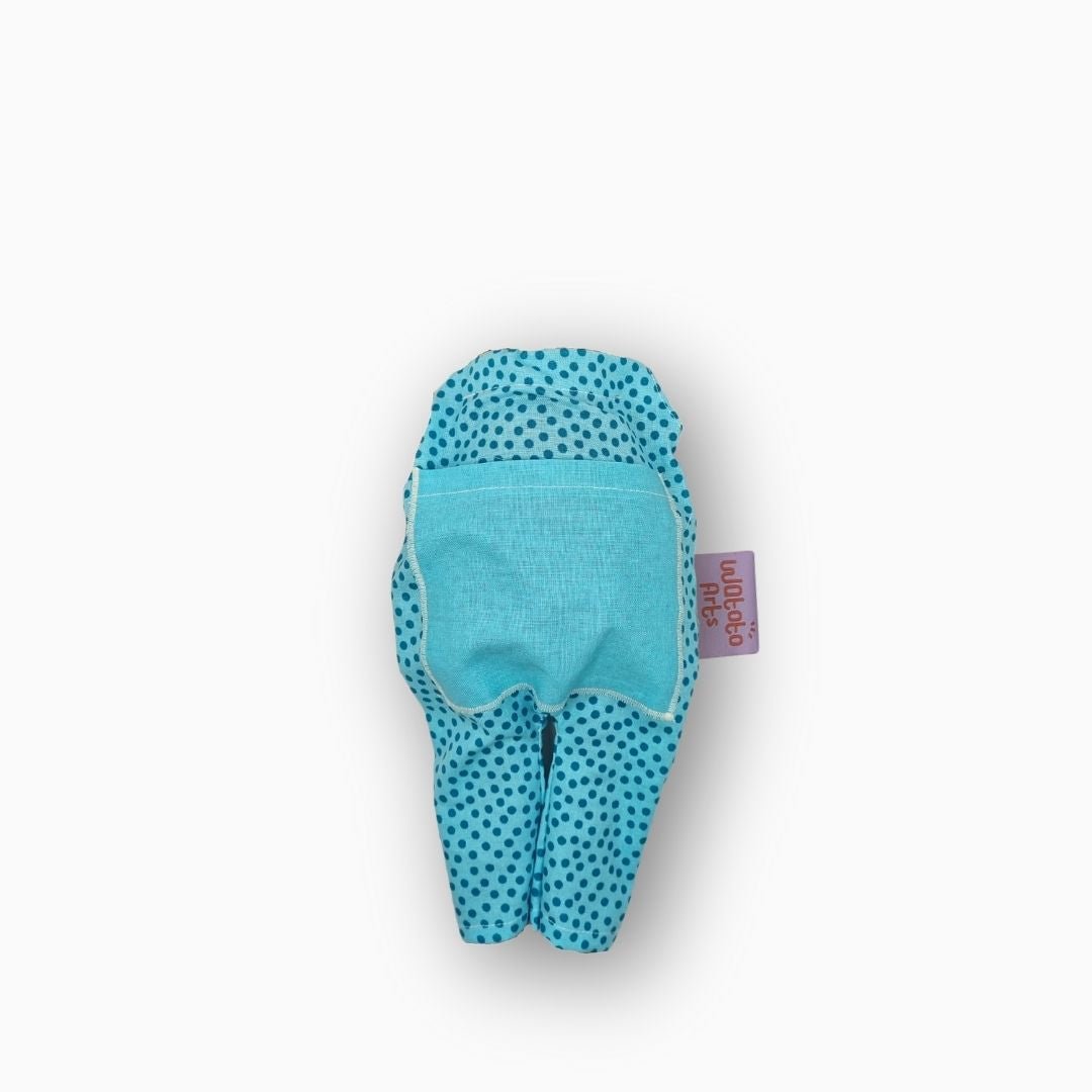 Watoto Arts | Dockkläder | Blå Prickig Jumpsuit