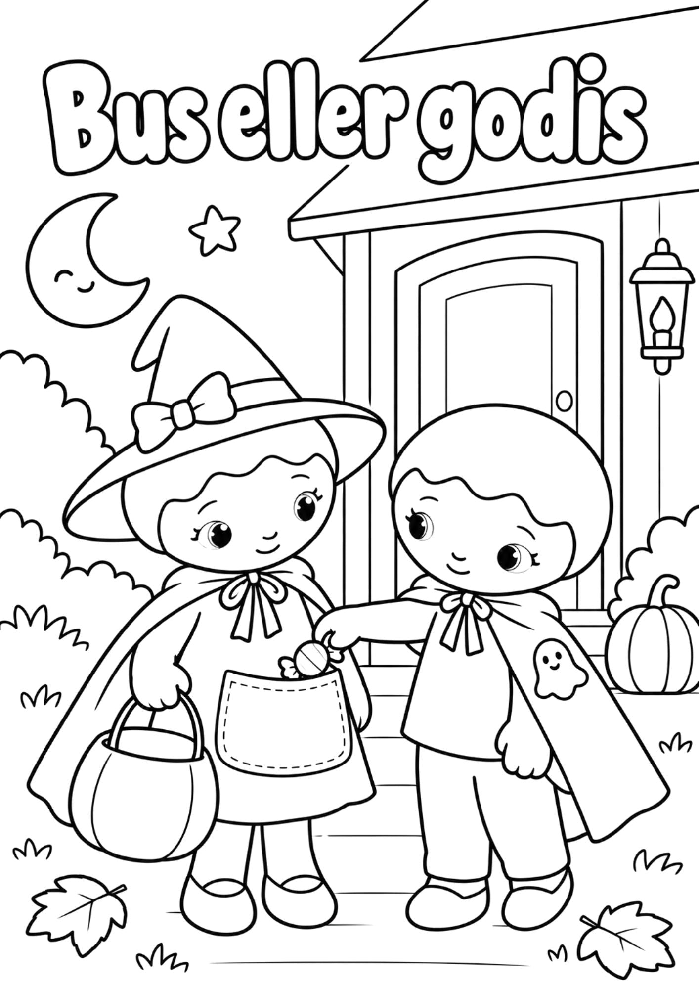 Gratis målarbilder till Halloween – 6 sidor att skriva ut