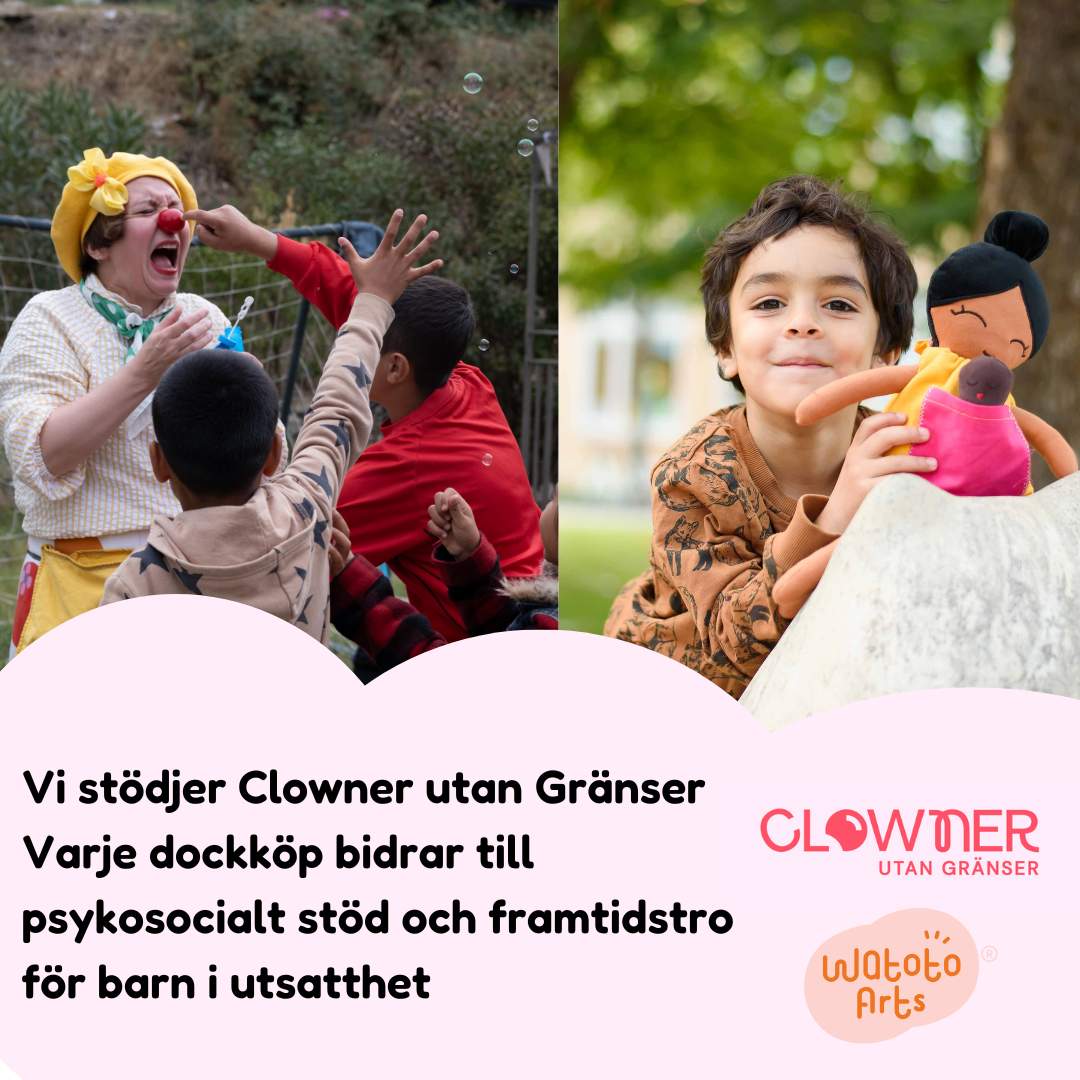 Watoto Arts stödjer Clowner utan Gränsers viktiga arbete - Watotoarts.com
