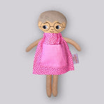 Docka farfar/morfar med glasögon