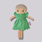 Docka farfar/morfar med glasögon