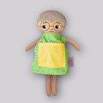 Docka farfar/morfar med glasögon