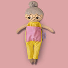 Docka mormor/farmor med glasögon