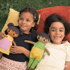 Docka mormor/farmor med glasögon