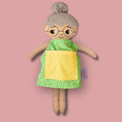 Docka mormor/farmor med glasögon