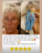 Docka mormor/farmor med glasögon