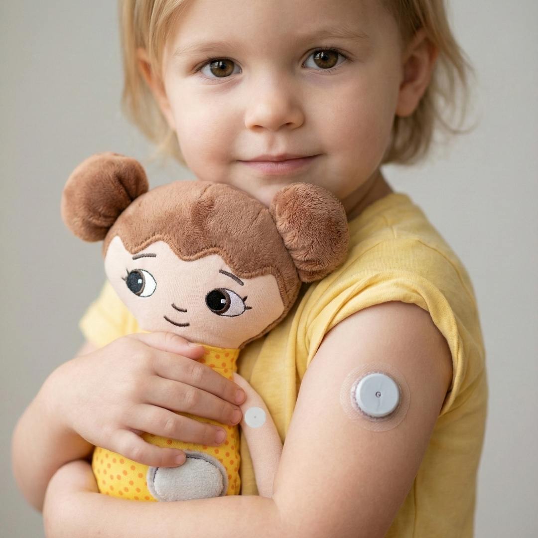 Mjuk Docka med Typ1 diabetes | Watoto Arts